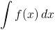 całka z f(x) dx