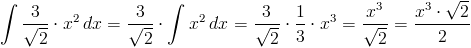Przykład iloczynu stałej i funkcji w całkowaniu