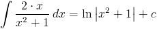 Przykład całki ilorazu pochodnej funkcji f'(x) i funkcji f(x)
