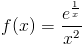 f(x)=(e^(1/x)/x^2