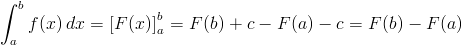Wzór wyznaczający funkcję pola powierzchni zawartej pomiędzy funkcją f(x) a osią x