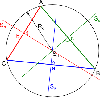 trójkąt - sieczne kątów